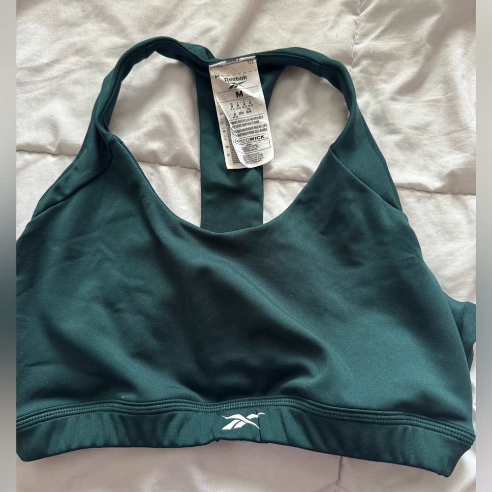 Forrest green Reebok sports bra